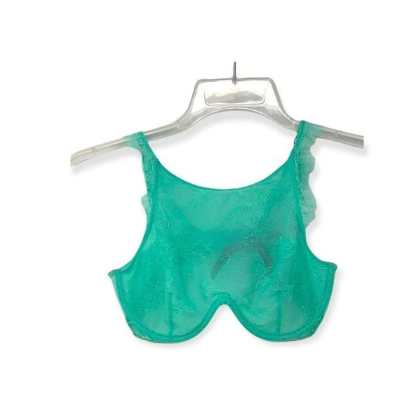 Victoria’s Sectet Sz 34A Teal Sheer Bra NWT - Picture 2 of 6